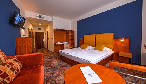 Habitación estándar con 1 cama doble o 2 individuales, vistas a la piscina