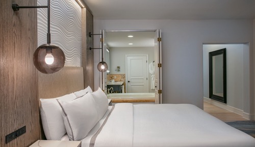 1 Bedroom Vice Presidential Suite, 1 King, Sofa Bed, River View, Balcony