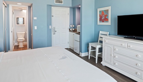 Habitación, 1 cama de matrimonio grande, vistas al mar