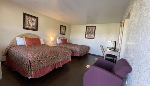 Habitación, 2 camas dobles, vistas al lago