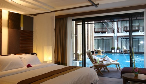 Habitación Deluxe, 1 cama doble o 2 individuales, acceso a la piscina, vistas a la piscina