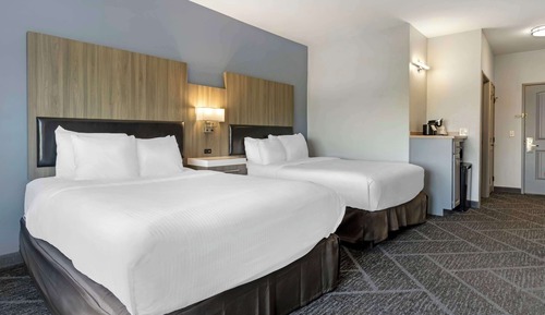 Habitación estándar, 2 camas de matrimonio, no fumadores, frigorífico y microondas