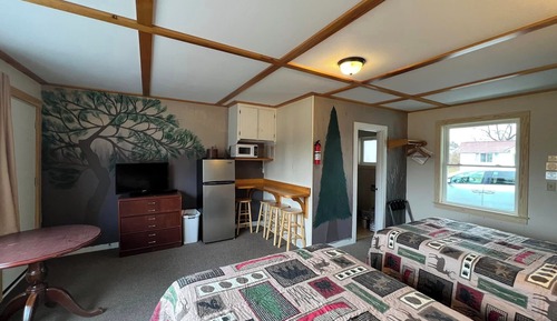 Suite familiar, 1 habitación, frigorífico y microondas, vistas al parque