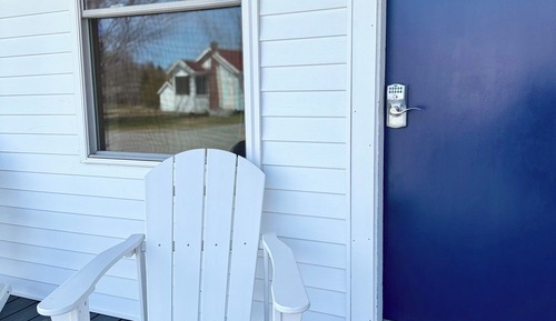 Habitación doble, 2 camas de matrimonio, frigorífico y microondas, vistas al parque