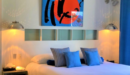 Habitación Deluxe, 1 cama de matrimonio grande, terraza, vistas al mar
