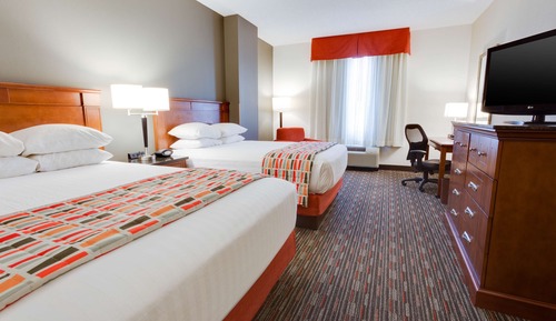 Habitación Deluxe, 2 camas de matrimonio, frigorífico y microondas