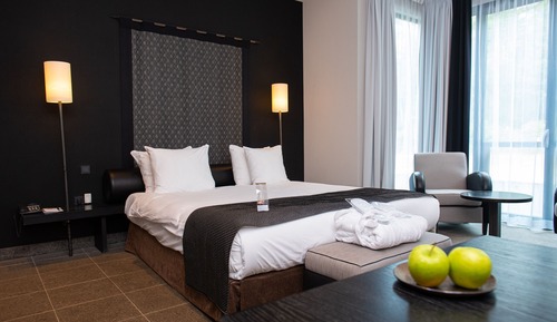 Habitación Grand doble, 1 cama de matrimonio grande, vistas al jardín