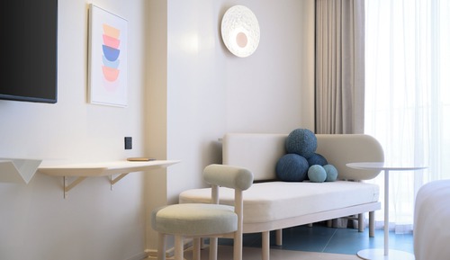 Habitación superior, 1 cama de matrimonio grande, vistas al mar