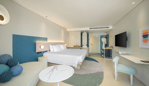 Habitación superior, 1 cama de matrimonio grande, vistas a la ciudad