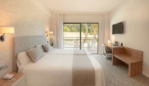 Habitación estándar doble de uso individual, terraza, vistas a la ciudad