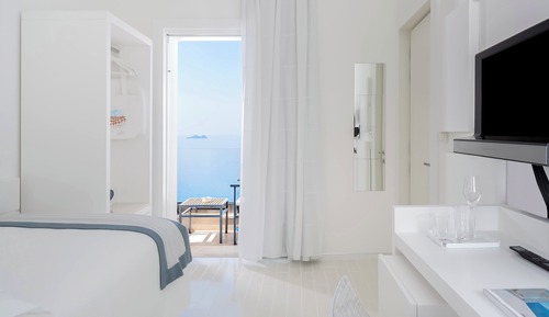 Habitación individual, vistas al mar