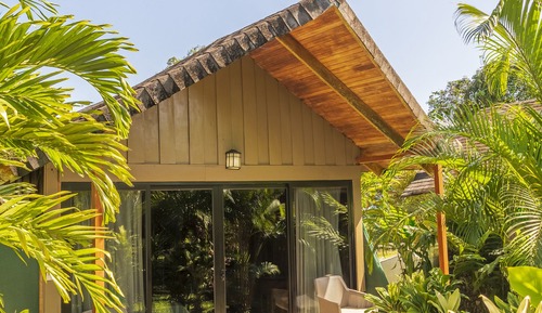 Bungalow, vistas al jardín