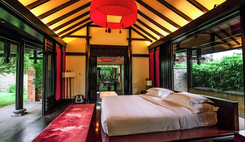 Villa Deluxe, 1 cama de matrimonio grande, en la zona del jardín