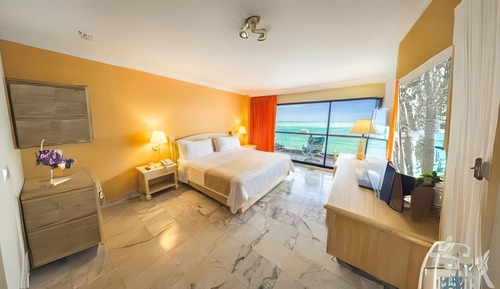 Habitación individual estándar, 1 cama de matrimonio, vistas al mar