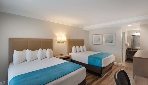 Habitación estándar, 2 camas de matrimonio, no fumadores, frigorífico y microondas