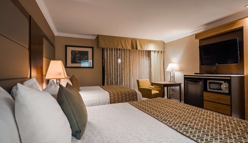 Habitación estándar, 2 camas dobles, accesible para personas con discapacidad, bañera