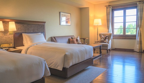 Habitación Deluxe con 2 camas individuales, vistas a la montaña