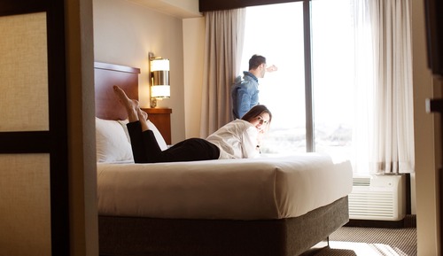 Habitación, 1 cama de matrimonio grande con sofá cama (High Floor)