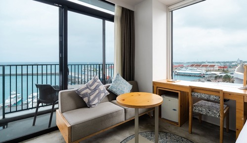 Habitación Deluxe con 2 camas individuales, 2 habitaciones, vistas al puerto