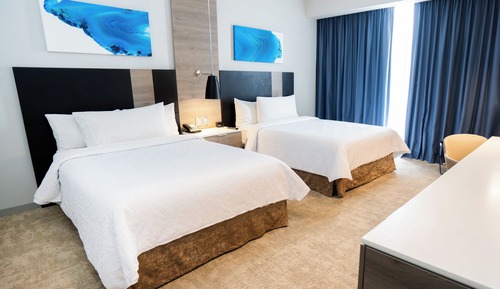 Habitación, 2 camas dobles, accesible para personas con discapacidad, no fumadores (Rollin Shower)