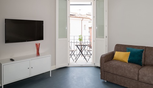 Apartamento superior, balcón, en la zona del patio