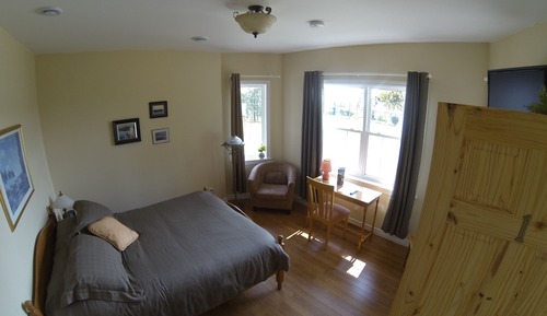 Habitación Premium, 1 cama de matrimonio, frigorífico y microondas, vistas parciales al mar