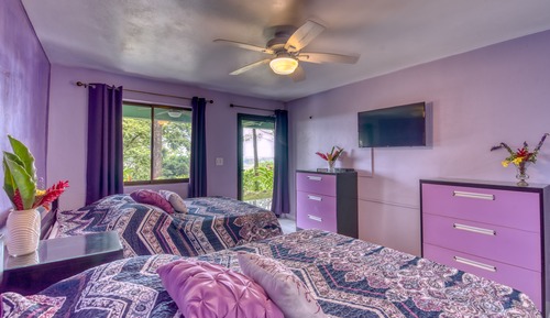 3 PURPLE ROOM Double Room with Two Double Bed