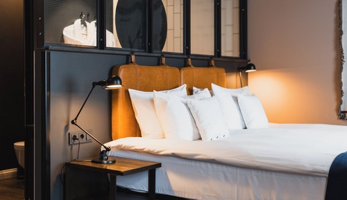 Habitación Deluxe con 1 cama doble o 2 individuales, vistas al puerto (with Sauna & Gym Access)