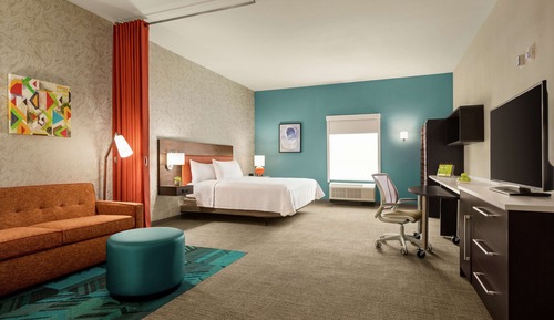 Estudio, 1 cama de matrimonio grande, accesible para personas con discapacidad (Roll-In Shower)