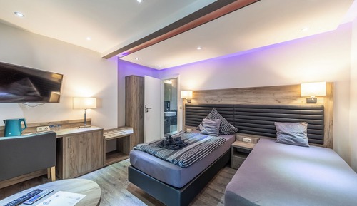 Habitación Confort con 1 cama doble o 2 individuales, vistas al jardín