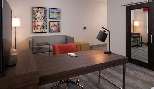 Suite estudio, 1 cama de matrimonio grande con sofá cama (Hearing)