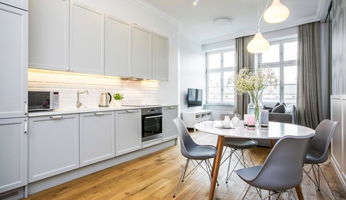Apartamento de lujo, 1 habitación, cocina básica, vistas a la ciudad