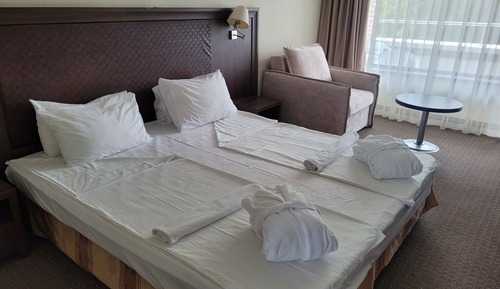 Habitación estándar con 1 cama doble o 2 individuales, balcón