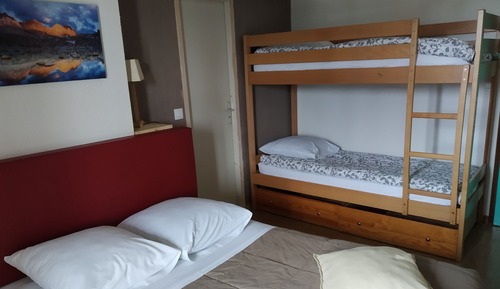 Habitación familiar, balcón