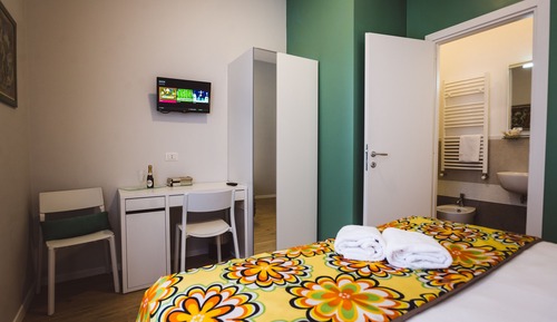 Habitación estándar doble, baño privado (Green Room	)