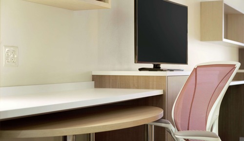 Estudio, 2 camas de matrimonio (Mobility & Hearing, Roll-in Shower)