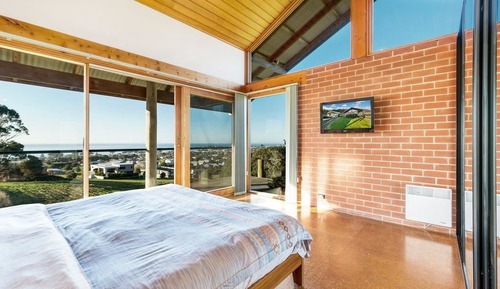 Habitación panorámica doble, 1 cama de matrimonio, vistas al mar