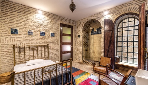 Habitación de diseño doble, 1 cama doble, terraza, vistas al patio