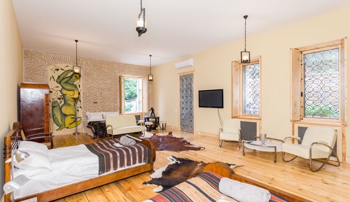 Habitación cuádruple de lujo, varias camas, vistas a la ciudad, planta ejecutiva