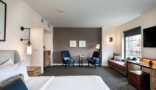 Estudio, 1 cama de matrimonio grande