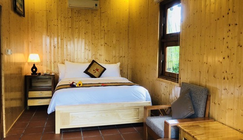 Bungalow estándar, 1 cama de matrimonio, vistas al jardín