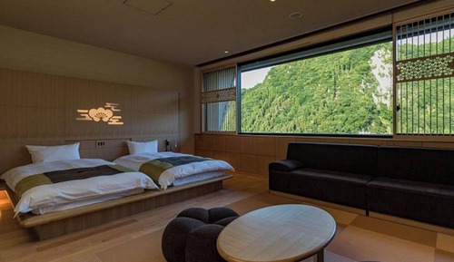 Habitación familiar, no fumadores, vistas a la montaña (Main Building Japanese-Western)