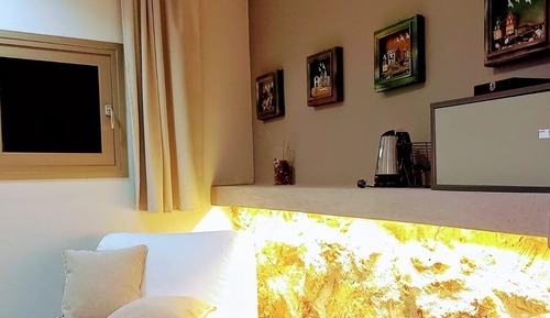 Habitación Deluxe doble, 1 cama de matrimonio grande, vistas al mar