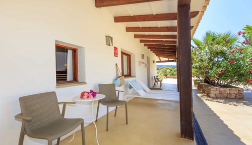 Habitación doble superior, terraza (Espalmador)