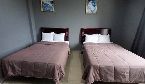 Habitación doble, 2 camas dobles, vistas al mar