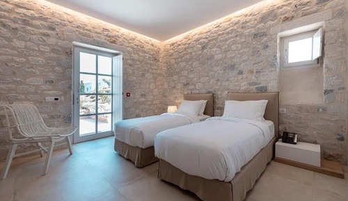 Habitación estándar doble, 1 habitación, no fumadores, vistas parciales al mar