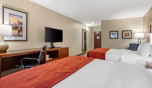 Habitación estándar, 2 camas de matrimonio, no fumadores