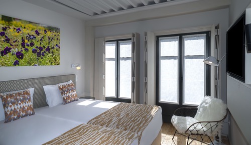 Habitación con 1 cama doble o 2 individuales, vistas a la ciudad (Varanda)