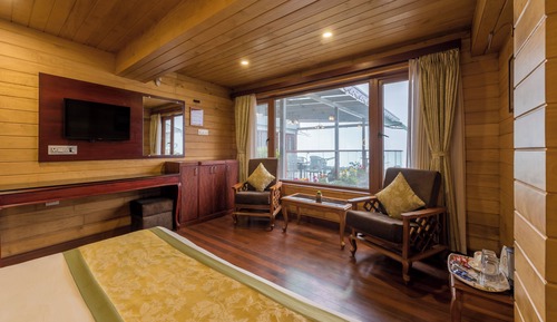 Habitación de lujo doble, 1 cama doble, vistas a la montaña