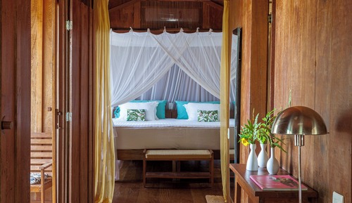 Cabaña Deluxe, 1 habitación, patio, vistas al jardín